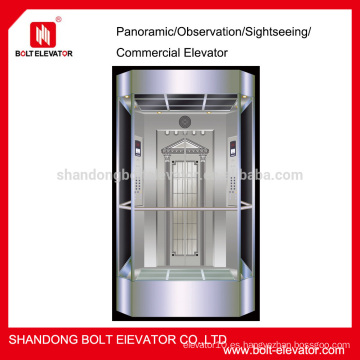 Ascensor redondo de cristal ascensor de alta calidad de alta elevación de pasajeros